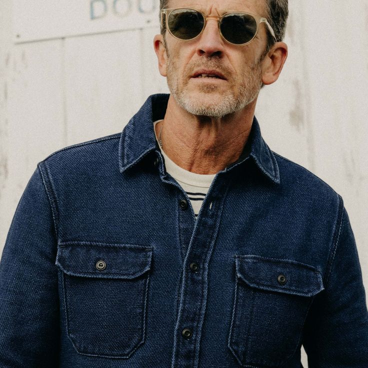 Taylor Stitch, The Division, Indigo Dye, Raw Denim, Division, Mens Long Sleeve, Long Sleeve Shirts, Organic Cotton, Collar