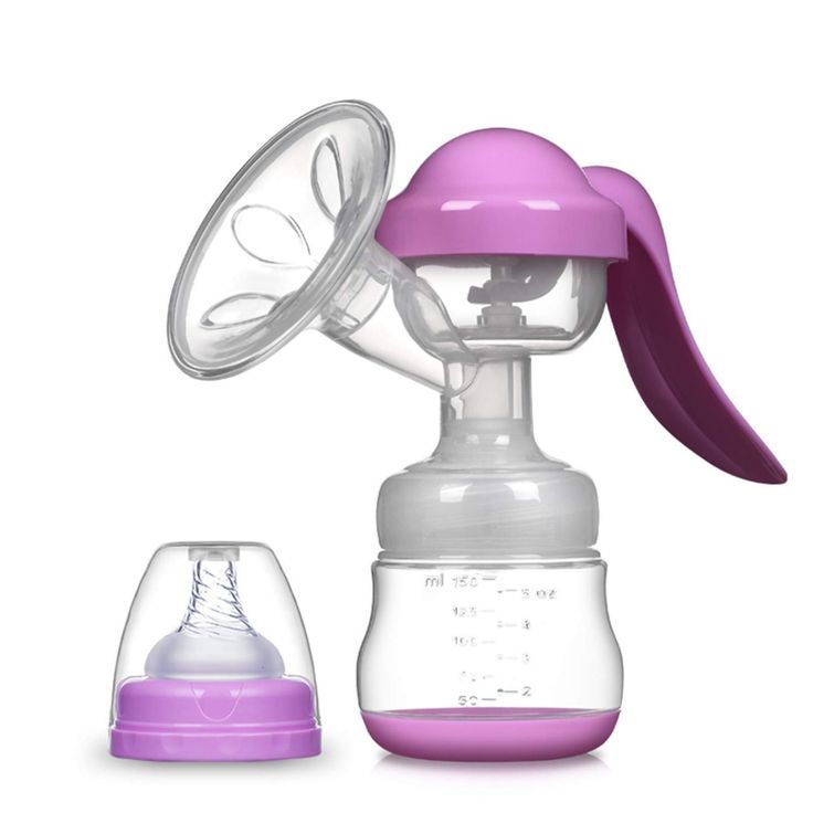 Manual Breast Pump, Adjustable Suction Silicone Hand Pump Breastfeeding, Small Portable Manual Breast Milk Catcher Baby Feeding Pumps & Accessories, Purple, Mothers Day Gifts Manual Breast Pump, Pumping Breastmilk, Pregnant Baby, Breastfeeding Foods, Feeding Bottle, Electric Breast Pump, Milk Production, Nursing Pads, Breastfeeding And Pumping