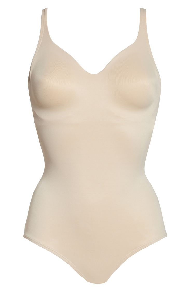 Perfect your look with a flawless foundation in this firming bodysuit that smoothes your figure through the waist and hips. Molded cups lift and support with flat, floating wires and a flexible center gore that allow the wires to adapt to your body's shape. Style Name:Tc Underwire Bodysuit Shaper. Style Number: 5963766. Available in stores. Contoured Full Coverage Bodysuit With Built-in Bra, Elegant Solid Supportive Shapewear, Elegant Supportive Solid Shapewear, Elegant Supportive Solid Color Shapewear, Elegant Bodysuit With Built-in Bra And Spaghetti Straps, Supportive Shapewear With Lined Body, Elegant Full Coverage Supportive Shapewear, Supportive Lined Body Shapewear, Elegant Sculpting Push-up Shapewear