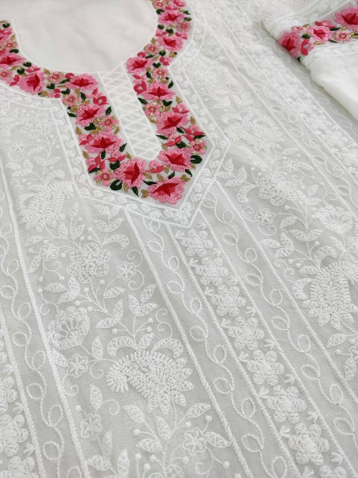 Item Overview ATHARVA Hand Embroidered Salwar Kameez/Chikankari Work/White/Georgette Shirt/Chiffon Dupatta/Border Embro/Custom Stitch Unstitch/Gift Dno. GE9069 Fabric: * Shirt: Georgette 2.5 Mts, * Dupatta: Georgette Dupatta with Embroidery on border/Bootis All Over * Bottom: Santoon Taffeta 2.5 Mts. Excusive Hand Embroidered Party Wear Punjabi Suit. 🌷CUSTOMIZATION (No Extra Charges) * Fabrics Customization: Designs Can be made in different Fabrics. *Color Customization: Designs Can be made in Designer White Churidar With Floral Embroidery, Festive White Straight Kurta Unstitched Suit, White Unstitched Straight Kurta Suit For Festive Occasions, White Churidar With Floral Embroidery For Designer Wear, White Churidar With Floral Embroidery For Designer Occasions, White Straight Kurta Unstitched Suit For Festive, White Floral Embroidered Churidar For Designer Wear, White Churidar With Floral Embroidery For Eid, Embroidered White Churidar For Spring