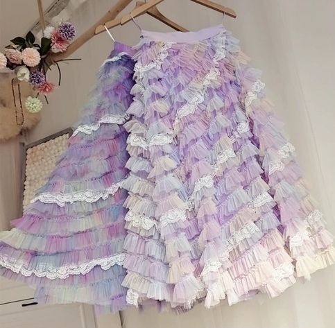 Women Purple Layered Tulle Skirt Rainbow Tutu Tulle Maxi Skirt Custom Plus Size Holiday Outfit sold by Dressromantic Fashion on Storenvy Purple Long Skirt With Ruffles, Plus Size Holiday, Tulle Skirts Outfit, Bridesmaid Skirts, Tulle Long Skirt, Rainbow Skirt, Clothing Studio, Rainbow Tutu, Tulle Maxi Skirt