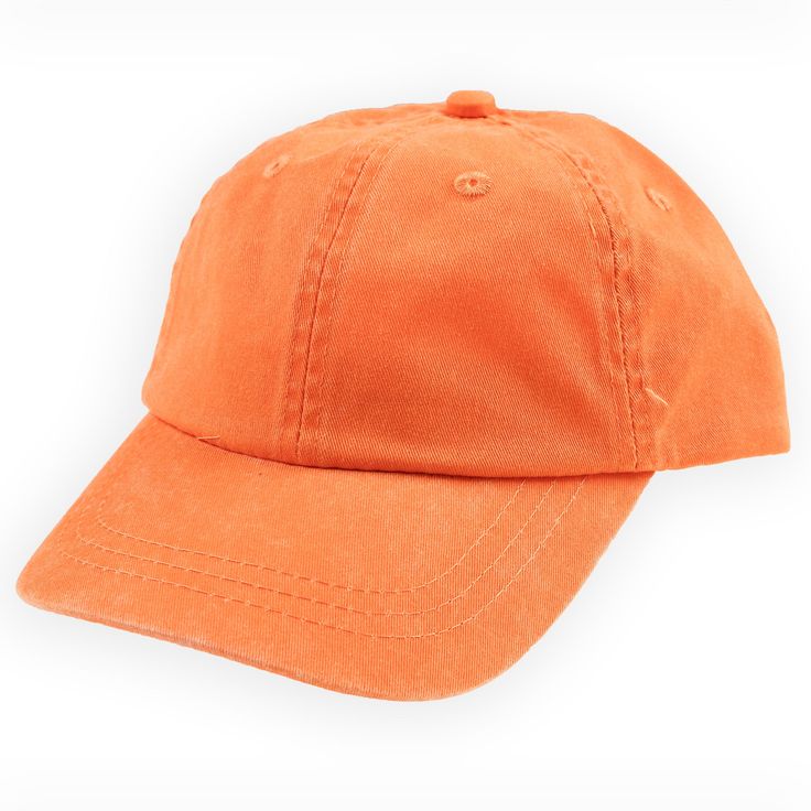 Protect their sweet little faces from the sun in our Orange Youth Baseball Cap! Key Features: Six-panel Garment washed twill fabric 100% cotton pigment dyed Features include a soft leather strap, antique brass buckle and tuck-in grommet Sizes: Youth - One size fits most Cheap Yellow Cap, Cheap Orange Casual Baseball Cap, Orange Cotton Baseball Cap, Vintage Cotton Baseball Cap For Summer, Distressed Adjustable Dad Hat In Cotton, Distressed Adjustable Cotton Dad Hat, Vintage Adjustable Canvas Baseball Cap, Spring Outdoor Washed Hat, Vintage Adjustable Canvas Hat