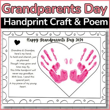 grandparents day handprint craft and poem