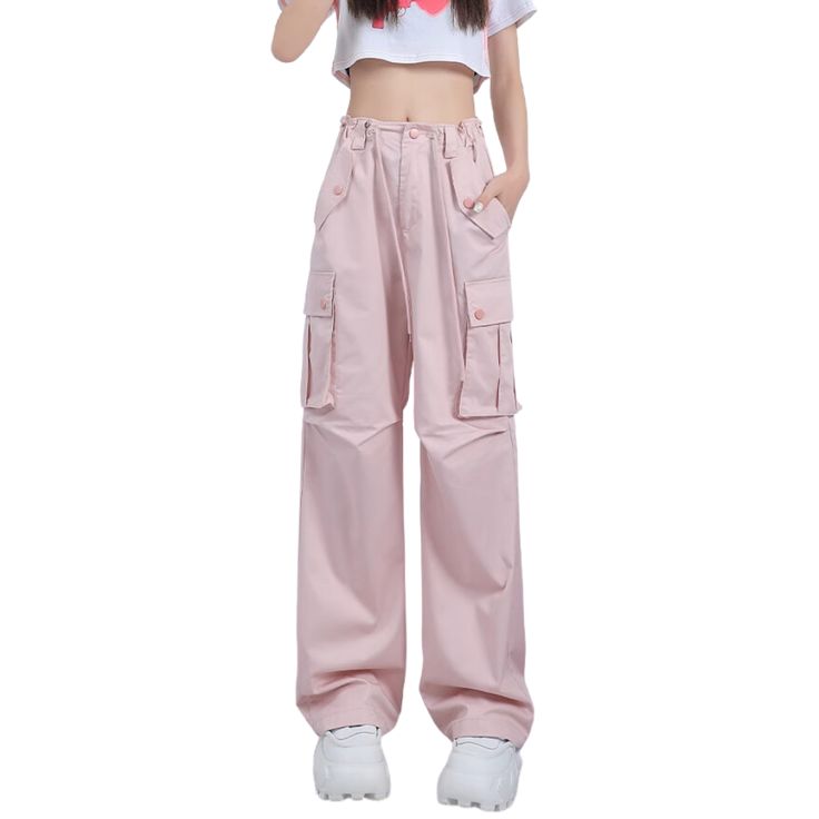 Look sharp and stylish in these pink high-waist straight cargo pants. Specifically designed to flatter the female form, these pants feature multiple pockets for added convenience, and a straight fit for a classic look. With just the right balance of comfort and style, these pants are ideal for your wardrobe. Features: -100% Cotton -High-rise Waist -Adjustable Waistband -Drawstring Waistband -Multi-Pocket -Solid color -Regular Fit Co Ord Suit, Straight Cargo Pants, Free Scarf, Halter Crop Top, Adjustable Waistband, Vintage Streetwear, Drawstring Waistband, Classic Looks, Unisex Fashion