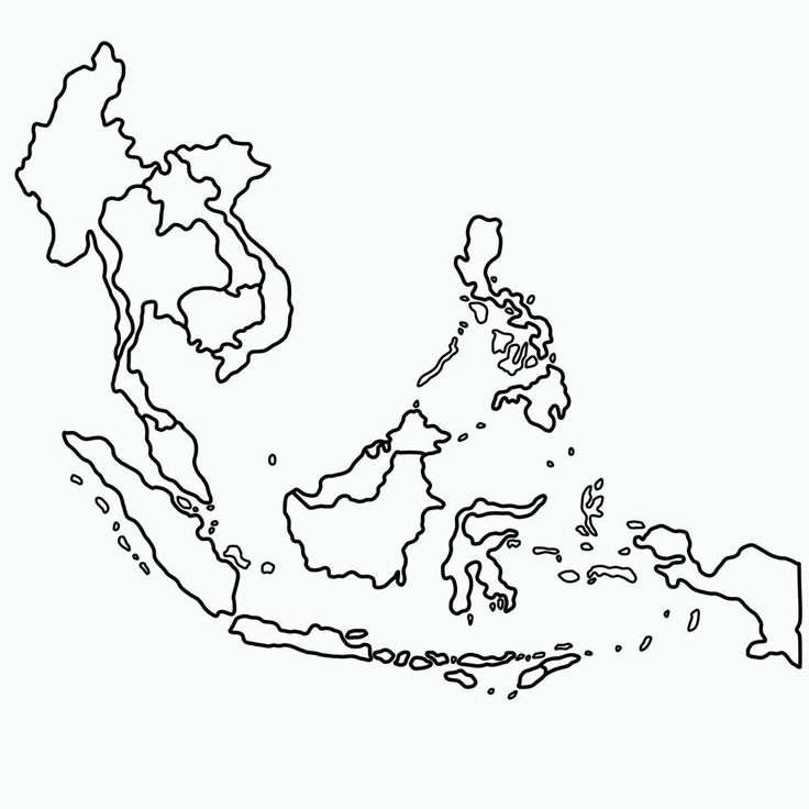 an outline map of asia with the country's capital and major cities on it