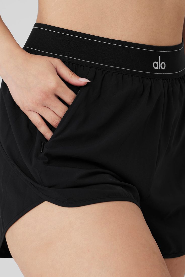 Make the match. The Match Point Short is a high-cut performance staple — made from lightweight woven fabric with a relaxed fit and built-in brief for comfortably pushing the limits at practice. An elastic logo waistband finishes off the look and an invisible side pocket stores small essentials on-the-go. Match Point, Designer Shorts, Alo Yoga, High Cut, Side Pocket, Woven Fabric, Built In, Perfect Fit, Relaxed Fit