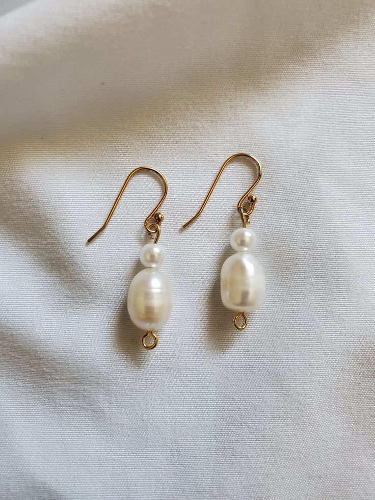 handmade with cultured freshwater pearls Handmade Pearl White Pearl Earrings, Handmade Delicate Pearl Earrings, Handmade Delicate Baroque Pearl Earrings, Delicate Handmade Baroque Pearl Earrings, Handmade Pearl White Dangle Pearl Earrings, Handmade Pearl White Drop Earrings, Handmade Pearl White Drop Pearl Earrings, Handmade Pearl Pendant Earrings For Jewelry Making, Pearl Pendant Earrings For Jewelry Making