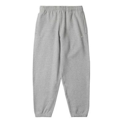 Men's Nike Logo Embroidered Fleece Lined Bundle Feet Sports Pants/Trousers/Joggers Gray CW5460-063 (Embroidery) Nike Trousers Men, Nike Gray Pants With Pockets, Nike Gray Cotton Joggers, Nike Gray Cotton Sweatpants, Nike Gray Sweatpants For Streetwear, Nike Gray Pants For Loungewear, Nike Gray Loungewear Pants, Grey Sweatpants Men, Gray Sweatpants Outfit