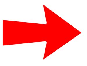 a red arrow pointing to the right on a white background with no image in it