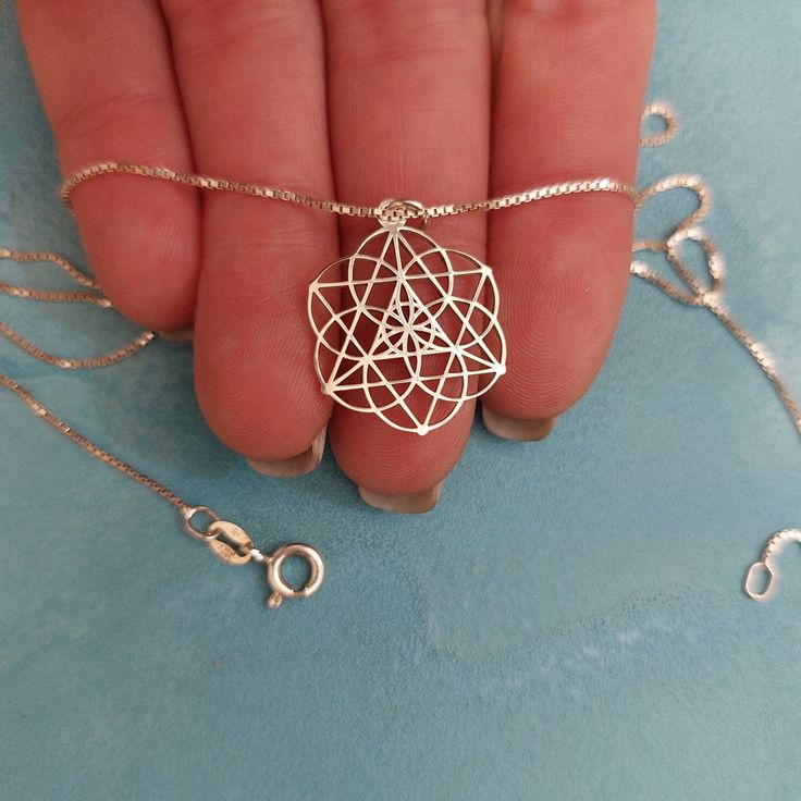 Seed Of Life - Merkaba Necklace - Kabbalah - Star Of David - Flower Of Life - Magen David -Solomon Star - Gift - 925 Silver - 14k Solid Gold . . . . . . . . . . . . . . . . . . . . . . . . . . . . . . . . . . . . . . . . . . . . . . . . . . . . . . . . . . . . . . Looking for a thoughtful gift for your loved one? You will love this high quality Seed Of Life Merkaba necklace This is a perfect gift for your girlfriend or wife. This lovely Solomon Kabbalah necklace is made to order. All necklaces a Merkaba Necklace, Mandala Boho, Life Jewelry, Seed Of Life, Silver Jewelry Design, Star Gift, Gifts For Your Girlfriend, Gold Price, Star Of David