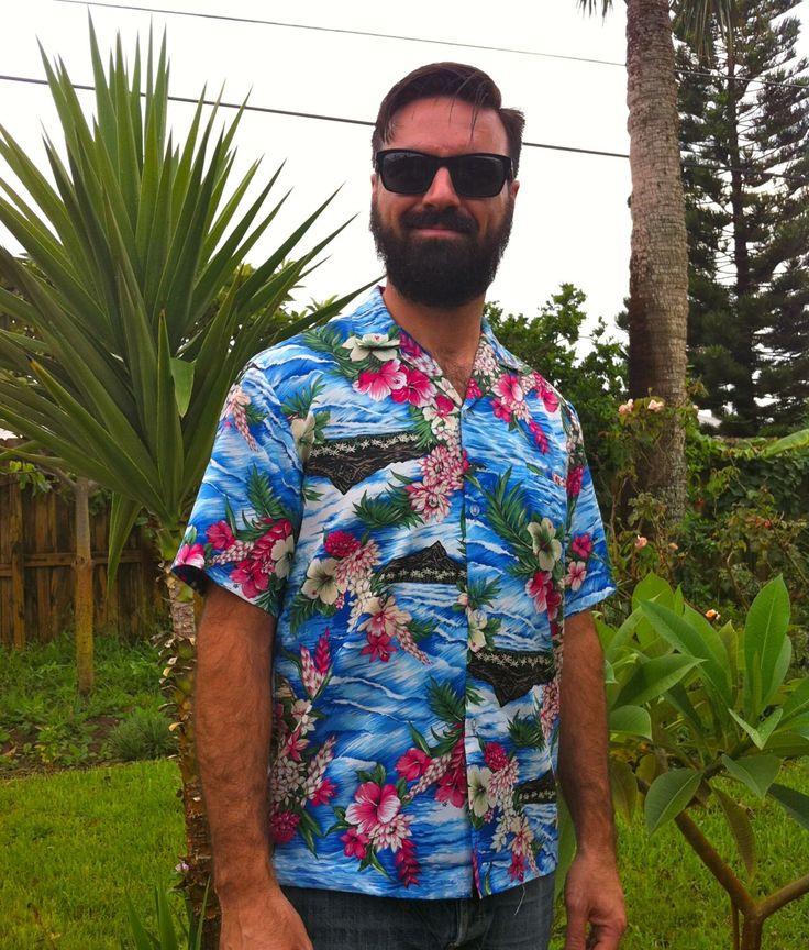 "This is a beautiful original Hawaiian shirt. 100% Polyester. The shirt is in near new condition. As you can see the floral patterns on this beauty are nothing short of stunning! Measurements: Shoulders: 18\" Chest: 23\" Waist: 21.75\" Length: 27\" Please visit my other listings for  more unique Hawaiian and Tahitian style shirts! Thanks" Spring Hawaiian Shirt With Hibiscus Print In Cotton, Spring Cotton Hawaiian Shirt With Hibiscus Print, Relaxed Fit Cotton Hawaiian Shirt With Floral Print, Casual Multicolor Short Sleeve Shirt With Floral Print, Multicolor Floral Print Short Sleeve Shirt For Spring, Casual Multicolor Floral Print Short Sleeve Shirt, Hawaiian Floral Print Cotton Camp Shirt, Patterned Printed Hawaiian Shirt For Spring, Relaxed Fit Hawaiian Shirt For Spring