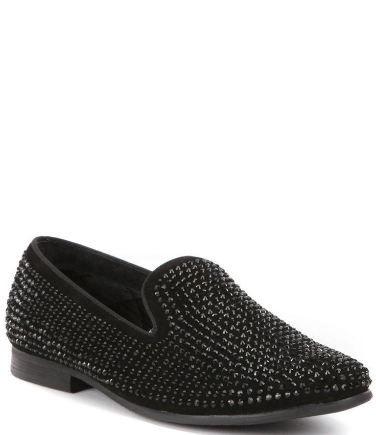 Shop for Steve Madden Men's Caviarr Crystal Embellishment Slip-On Loafers at Dillard's. Visit Dillard's to find clothing, accessories, shoes, cosmetics & more. The Style of Your Life. Black Formal Loafers With Rhinestones, Elegant Rhinestone Slip-on Loafers, Black Slip-on Loafers With Rhinestones, Black Rhinestone Slip-on Loafers, Party Loafers With Rhinestones And Round Toe, Party Loafers With Almond Toe Slip-on, Elegant Black Flats With Rhinestones, Formal Loafers With Rhinestones And Round Toe, Party Loafers With Rhinestones Slip-on