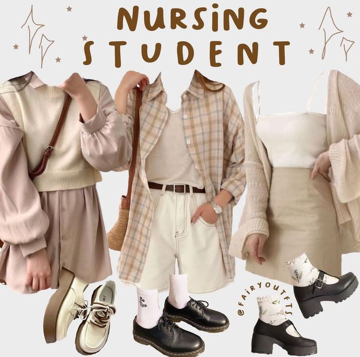 Nursing Student Aesthetic, Light Academia Outfit, College Major, Student Aesthetic, Uni Outfits, Nursing Student, Nursing Clothes, Themed Outfits, Dark Fashion