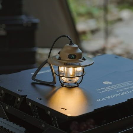 a light that is sitting on top of a hard drive