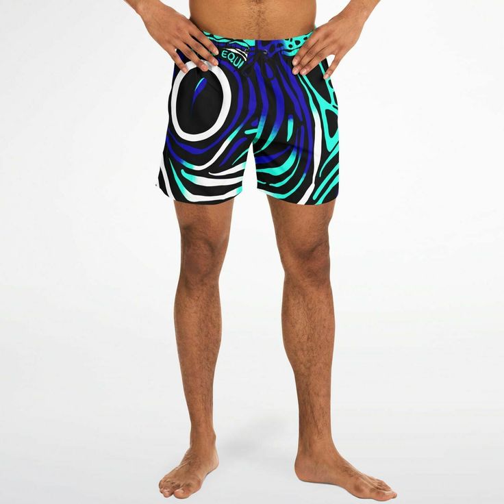 Dive into summer with confidence and style in our Maris Equi Men's Angelfish Swim Shorts. Crafted for both comfort and performance, these swim trunks are the perfect companion for your beach adventures. Pair them with our matching shirts, flip flops, and swim briefs for a coordinated look that's sure to turn heads. Explore our collection now and make a splash this season! These swim trunks are handmade after you order them. Please allow 2 weeks for delivery. This suit has a lot of stretch and is Casual Blue Boxer Briefs For Beach Season, Sporty Swimwear For Diving And Beach Season, Casual Swimwear For Diving During Beach Season, Green Shorts For Water Sports In Summer, Beachwear Athletic Shorts For Surfing, Blue Swim Trunks For Diving In Summer, Green Swim Trunks For Surfing Beach Season, Casual Swimwear For Diving In Summer, Casual Summer Swimwear For Diving