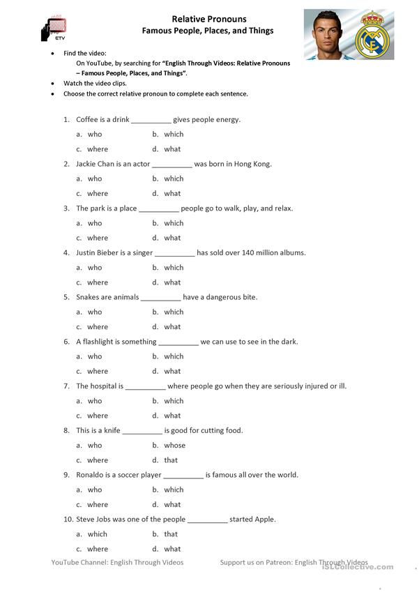 a worksheet with words and pictures on it