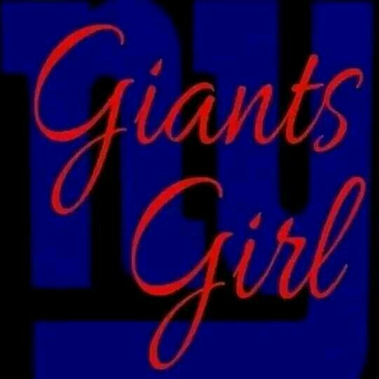 the words giants girl are in red and blue