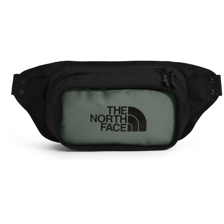 evo.com | The North Face Fanny Packs > Explore the urban playground in style with The North Face Explore Hip Pack. One zippered compartment keeps organization simple with a sleeve for a phone and your essentials. Key-fob Loop 6.5 x 2.75 x 15" (16.5 x 7 x 38.1cm) 100% Nylon One Zippered Compartment with Phone and Coin Sleeves Adjustable Webbing Strap Allows You to Carry the Pack as a Lumbar or Cross-Body | The North Face Explore Hip Pack 2021 in Green | Nylon Practical Travel Accessories With Zipper For Outdoor Activities, Modern Bags With Zipper Closure For Outdoor Activities, Functional Black Rectangular Tech Accessories, Black Functional Tech Accessories With Cell Phone Pocket, Casual Rectangular Travel Accessories For Outdoor Activities, Casual Rectangular Travel Accessories For Outdoor, Casual Travel Accessories For Outdoor With Cell Phone Pocket, Functional Outdoor Travel Accessories With Zipper, Casual Rectangular Travel Accessories With Zipper