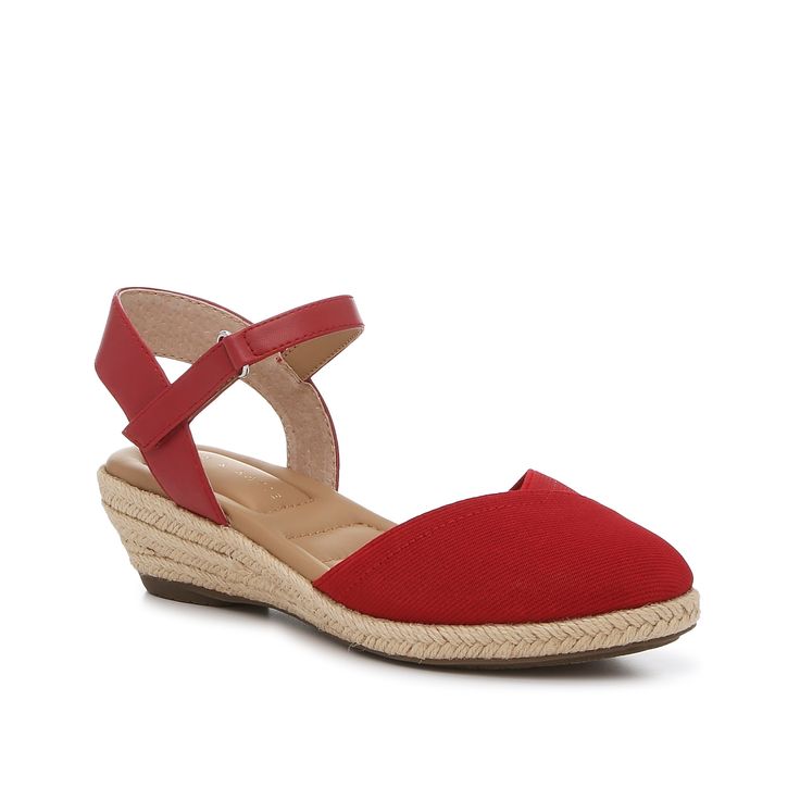 Kelly & Katie-Neva Sandal Complement a fun sundress or dress up a pair of denim with the Neva sandals from Kelly & Katie. The simple silhouette features a braided espadrille wedge that adds a beachy vibe to any look. Complete with a secure ankle strap and a padded footbed that provides support for all-day wear. Summer Espadrille Sandals For Day Out, Straw Espadrilles For Spring And Summer Outings, Synthetic Espadrilles For Spring Day Out, Spring Day Out Synthetic Espadrilles, Spring Wedge Sandals With Round Toe For Day Out, Summer Espadrille Wedge Sandals For Spring, Spring Wedge Sandals For Day Out With Round Toe, Espadrille Wedge Sandals For Spring, Spring Summer Espadrille Wedge Sandals