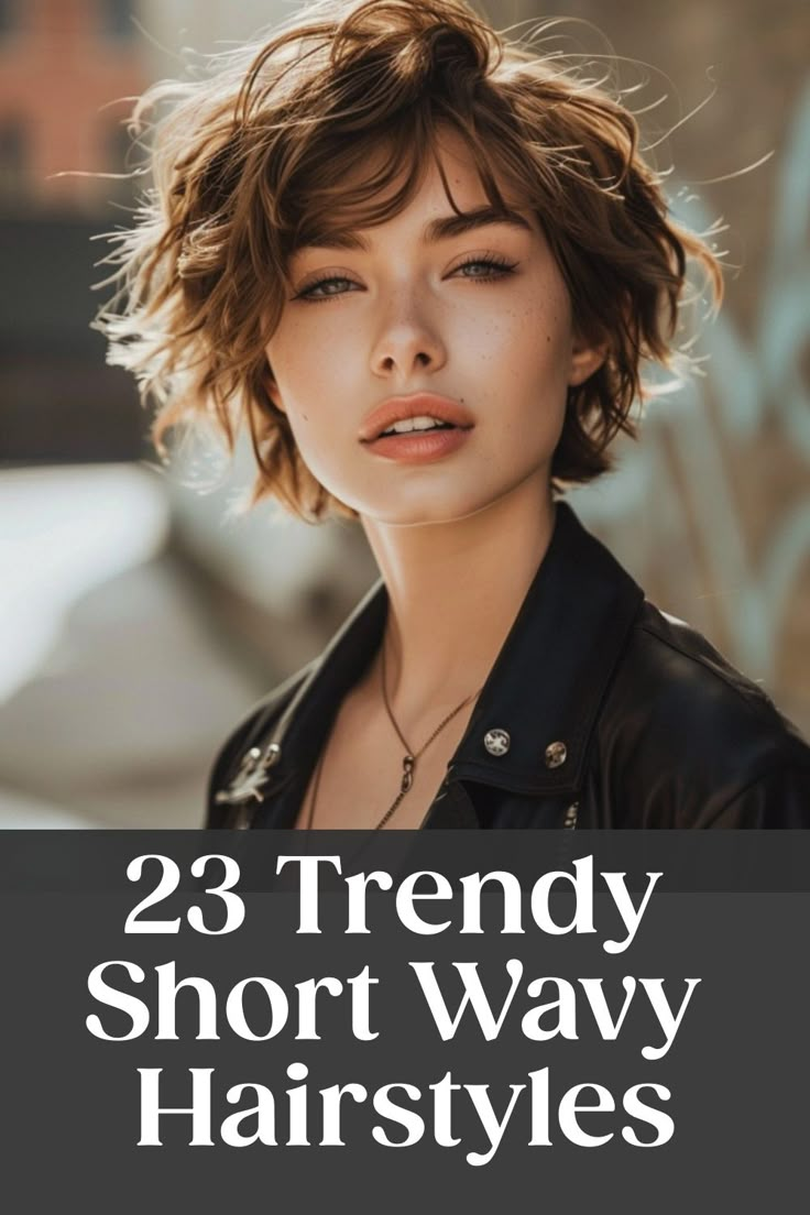 23 Trendy Short Wavy Hairstyles Stacked Bob Haircut For Wavy Hair, Short Haircuts Women Wavy Hair, Short Length Haircut Wavy Hair, Short Wavy Haircuts For Long Faces, Short Tousled Hairstyles, Layered Bob For Thick Wavy Hair, Short Hairstyle Women In Their 20s, Short Hair Styles For Wavy Fine Hair, Short Fine Wavy Haircuts