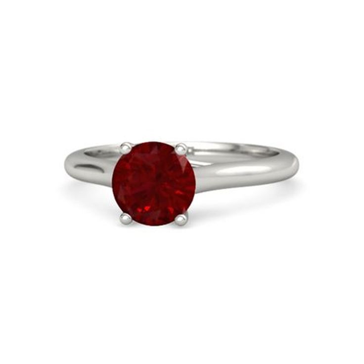 "Round shape  Ruby 5.2ct stone solitaire  Handcrafted Indian jewelry. Ring is in .925 Sterling Silver and finished with Rhodium EXCELLENT GIFT: for birthday, anniversary, holidays, stocking stuffers, graduation, Christmas, Valentine's Day, Mother's Day, Thank You or simply \"Thinking of You ALL RING SIZES AVAILABLE: We have our own manufacturing unit. We can deliver all custom ring sizes on request. CONTACT US: If you have any question, please post into \"Customer Questions & Answers\" below the Classic Red Jewelry With Lab-created Ruby, Classic Red Lab-created Ruby Jewelry, Classic Red Jewelry With Round Cut, Classic Red Round Cut Jewelry, Classic Lab-created Ruby Round Band Jewelry, Classic Round Band Lab-created Ruby Jewelry, Formal Solitaire Ruby Ring With Round Stone, Red Round Cut Jewelry With Center Stone, Fine Jewelry Red Ruby Ring With Round Stone