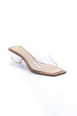 ad eBay - Cult Gaia Womens Clear Spherical Lucite Heel Mules Sandals Size 39.5 9.5 - Buy Now, click the link (eBay) Summer Sandals With Reinforced Heel And Round Toe, Modern Spring Sandals With Branded Heel Counter, Summer Sculpted Heel With Round Toe, Summer Round Toe Heels With Sculpted Heel, Summer Heels With Sculpted Heel And Round Toe, Casual Closed Toe Sandals With Sculpted Heel, Summer Sandals With Reinforced Block Heel, Evening Sandals With Wooden Heel For Summer, Spring Sandals With Round Toe