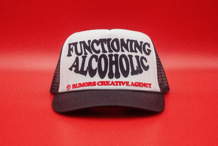 FUNCTIONING ALCOHOLIC IDEA TRUCKER HATS HAND MADE & MADE TO ORDER LOCATED IN LOS ANGELES, CA  HIGH QUALITY GET YOUR'S TODAY! CAP FEATURES: 100% Polyester Front 100% Nylon Mesh Back 5-panel cap Seamless Foam Front Panel with Lining 8 Rows Stitching on Visor Matching Fabric Under visor Adjustable Plastic Snap Fun Adjustable Hats For Streetwear, Adjustable Fun Hat For Streetwear, Fun Adjustable Streetwear Hats, Novelty Snapback Trucker Hat For Streetwear, Fun Adjustable Baseball Cap For Streetwear, Fun Flat Bill Trucker Hat For Streetwear, Adjustable Trucker Hat With Letter Print For Streetwear, Adjustable Letter Print Trucker Hat For Streetwear, Novelty Trucker Hat For Streetwear