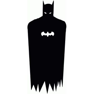 a batman silhouette on a white background