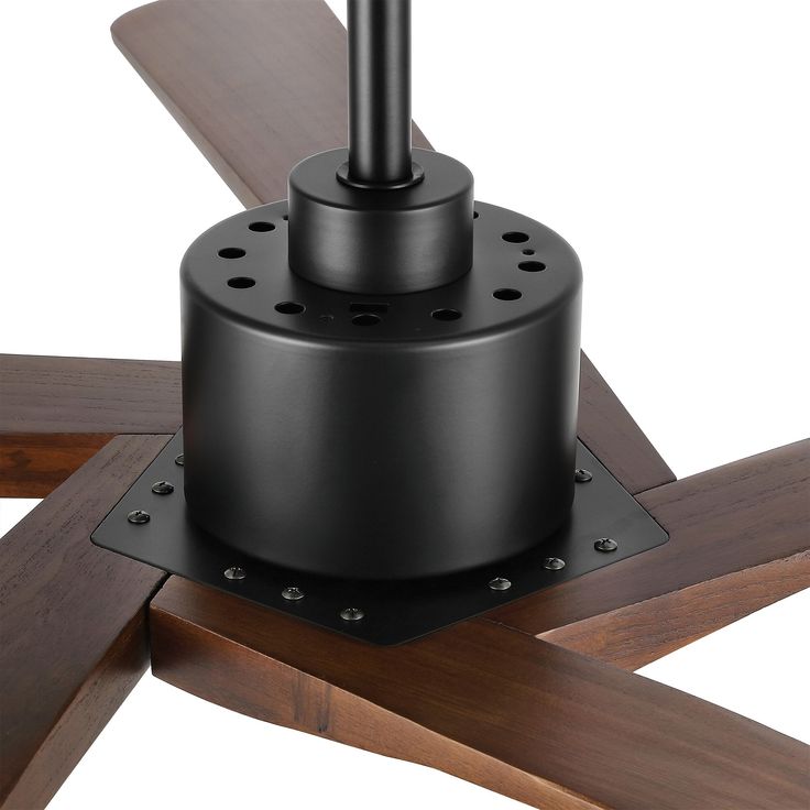 Keep your space cool without sacrificing on style with this sleek, clean-lined ceiling fan. Five solid wood blades pairing the metal shell reflect the elegant design of the fan and deliver highly efficient air. The quiet, reversible DC motor allows you to change the fan's direction seasonally for cooling relief in summer and better distribution of warm air in winter. This 5-blade ceiling fan is ideal for living room, bedroom, dining rooms, kitchen or family rooms. GETLEDEL 64-in Black Indoor Cei Gothic Ceiling Fan, Black Ceiling Fan Bedroom, Ceiling Fans For Vaulted Ceilings, Black Ceiling Fan Living Room, Large Ceiling Fan Living Rooms, Ceiling Fans With Light Living Room, Low Profile Ceiling Fan With Light, Barndo Lighting, Vaulted Ceiling Fan