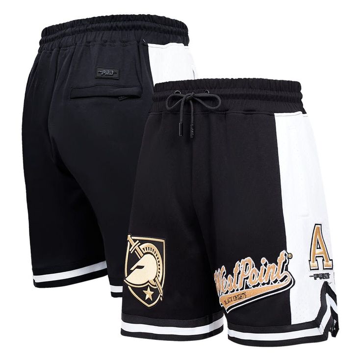 Perfect for wearing to the next Army Black Knights game or lounging around the house, these Script Tail DK 2.0 shorts are a must-have piece of gear. Crafted by Pro Standard, they feature bold heat-sealed embroidered graphics that stand out in raised detail. Mesh panels and an adjustable waistband provide plenty of comfort, while three pockets allow ample space to store small objects. Next time your outfit needs a splash of Army Black Knights spirit, these shorts are the ones to slip into. Elasti Knight Games, Black Army, Small Objects, Blackest Knight, Adjustable Waistband, Sports Gear, Knights, The House, Must Haves