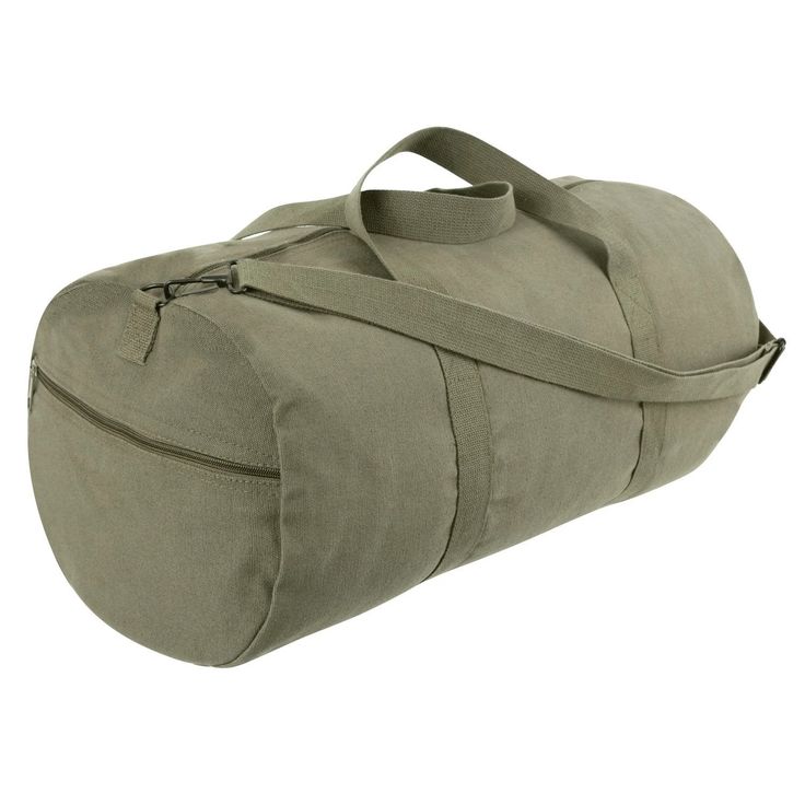 Whether for work, gym or travel, Rothco’s 24” Canvas Duffle Bag is one of the most durable and multi-functional bags you can own. Constructed with unwashed heavyweight cotton canvas material, the weekend bag is designed to withstand the weight of your contents. Measuring 24” X 12”, the oversized duffle is perfect for long getaways or a trip to the gym with the double zipper main compartment for storage. The 6 ½” X 11” zipper end pocket is ideal for storing small personal items like your phone, w Newborn Layette, Ditty Bag, Mens Gym, Laser Engraved Leather, Canvas Duffle Bag, Plaid Dog Bandana, Multifunction Bag, Elegant Baby, Tool Bag