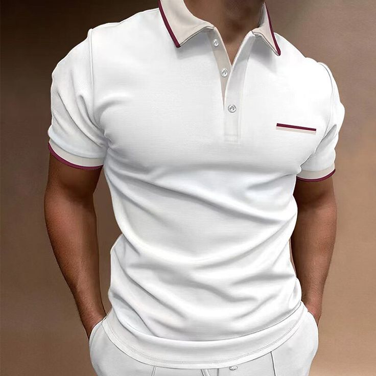 Season:Summer; Fabric:Polyester; Sleeve Length:Short Sleeve; Look After Me:Wet and Dry Cleaning,Washable; Gender:Men's; Style:Comfortable,Fashion,Basic; Elasticity:Micro-elastic; Tops Type:Golf Shirt,Polo Shirt; Occasion:Casual,Business; Fit Type:Regular Fit; Pattern:Solid Color; Design:Pocket,Button; Neckline:Ribbed Polo Collar; Listing Date:03/14/2023; Bust:; Length:; Shoulder Width: Tuxedo Shirt Men, Womens Basic Tops, Mens Outdoor Jackets, Navy Polo Shirt, Shirt Business, Polo Classic, Style Comfortable, Trench Coat Men, Outwear Women