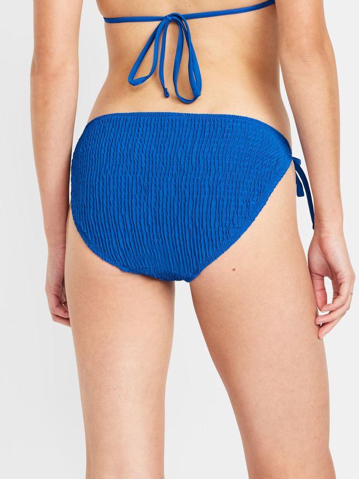 side ties elasticized waist elasticized leg openings fitted low coverage models are approx.  5'9" and wear sizes s (4), l (12), and xl (18)machine wash according to the care instruction label Swim Bottoms, Toddler Boys, String Bikinis, Mid Rise, Old Navy, Swimming, Models, Plus Size, Navy