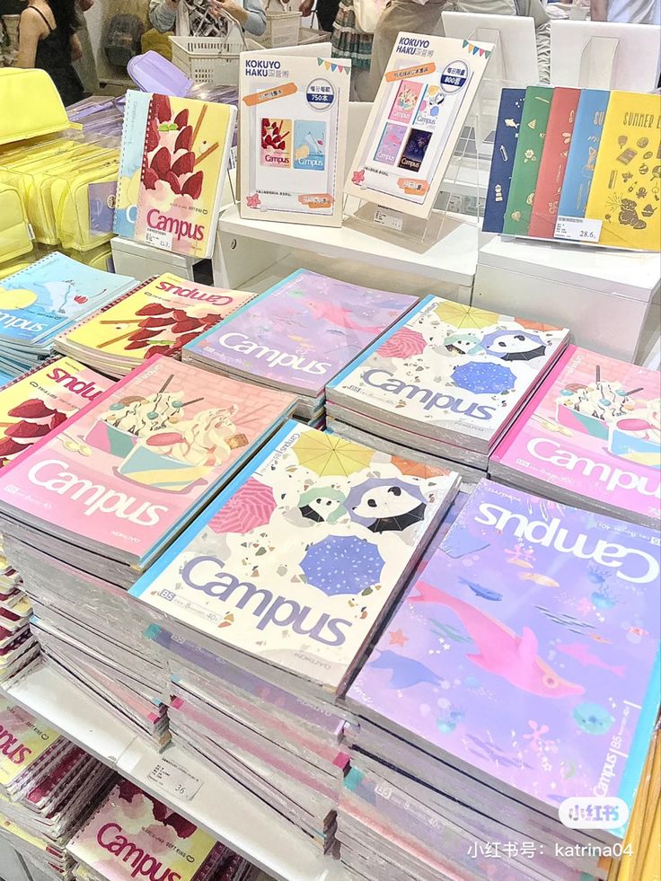 there are many children's books on display at the store