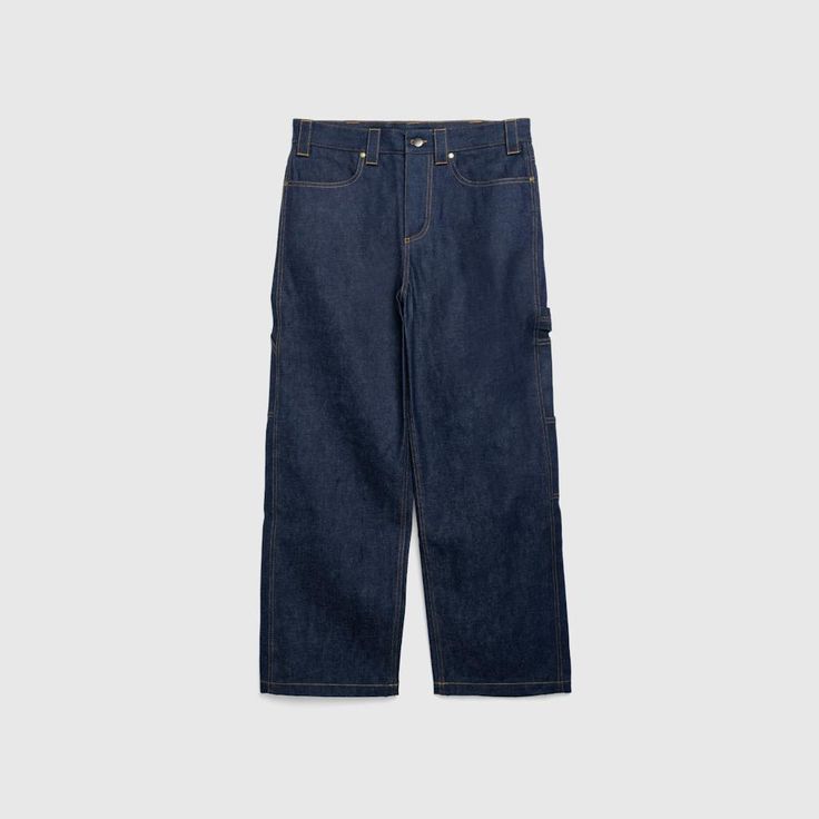 100% Raw Organic Cotton Denim Button fastening Concealed fly Belt loops Front hand pockets Back patch pockets Tool pockets Hammer loop D1 Milano, Hiking Sneakers, Workwear Trousers, Front Hand, Raw Denim, Active Shorts, Pant Shirt, Jean Paul Gaultier, Midnight Blue