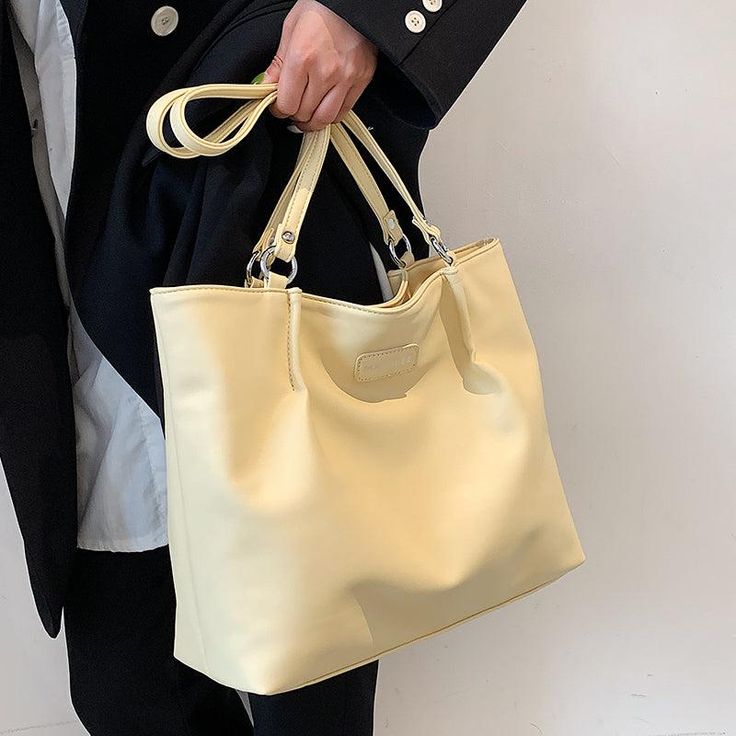 Material: PU Texture: Soft Closed: Zipper Size: 12.6"L x 4.7"W x 10.6"H in; It is enough to hold daily stuffs including cell phones, sunglasses, wallet, key etc. Strap length: 21.7 inches On-the-go Yellow Shoulder Bag With Zipper Closure, Trendy Portable Yellow Bags, Yellow Shoulder Bag With Cell Phone Pocket For On-the-go, Yellow Shoulder Bag With Zipper Pocket For Everyday Use, Yellow Tote Shoulder Bag With Zipper Pocket, Trendy Yellow Bag For Daily Use, Yellow Portable Bag For Daily Use, Modern Yellow Bag With Zipper Closure, Modern Yellow Bags With Zipper Closure