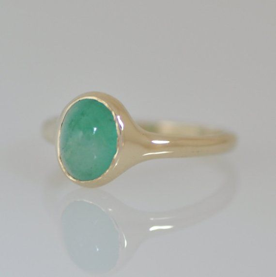 Emerald Ring , Green Emerald Ring , Emerald Gold Ring  , Gold Emerald Ring ,  14k Gold Ring and Emer Green Emerald Ring With Oval Cabochon Bezel Setting, Green Opal Oval Ring In 14k Gold, Green Emerald Oval Cabochon Ring Stamped 14k, Green Domed Jewelry With Polished Finish, 14k Yellow Gold Emerald Ring Oval Cabochon, Yellow Gold Emerald Ring With Bezel Setting, Yellow Gold Emerald Ring With Oval Cabochon Bezel Setting, Green Oval Cabochon Ring With Bezel Setting, Green Oval Opal Ring With Polished Finish