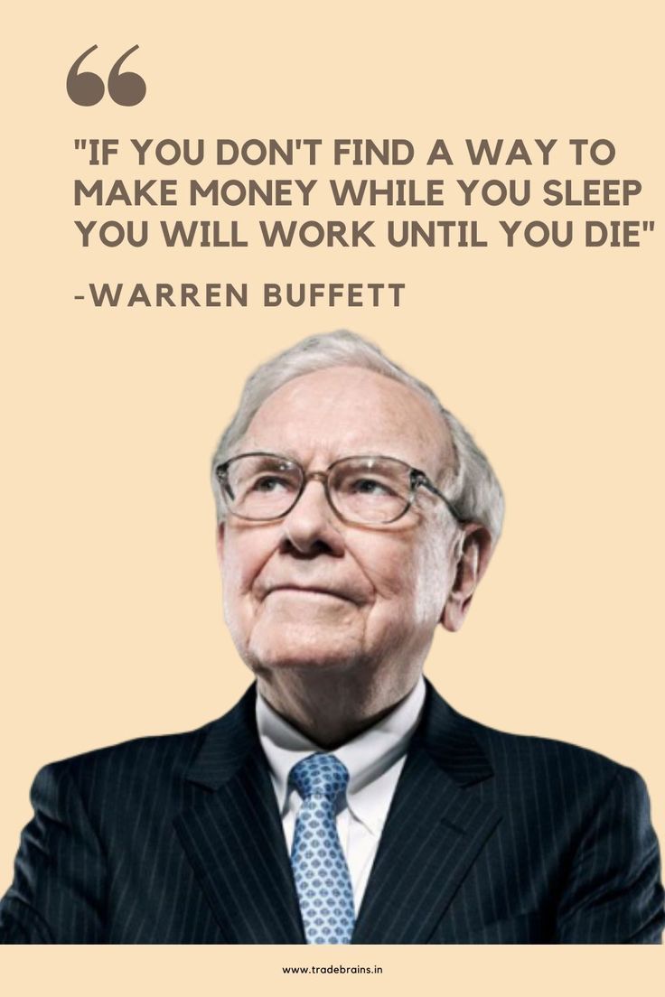 an older man in a suit and tie with a quote from warren buffet on it