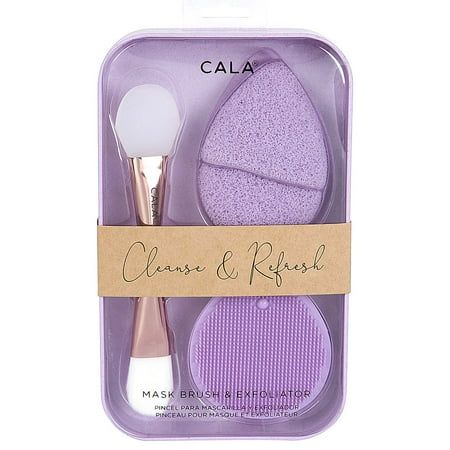 Exfoliation Sponge gently exfoliates as it lathers product and buffs away dead skin cells and impurities Silicone Sponge invigorates and messages the skin with fine, flexible bristles that increase circulation for a healthy glow. Double Ended Mask Brush helps apply facial masks, peel-off masks, serums, and other skin products. Color: Purple. Purple Face Mask, Face Mask Brush, Exfoliating Sponge, Silicone Sponge, Mask Brush, Increase Circulation, Peel Off Mask, Skin Products, Healthy Glow