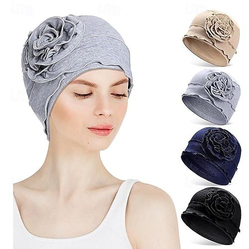 Chemo Head Scarf, Mudroom Bathroom, Entry Mudroom, Office Entry, Ruffle Flower, Cotton Beanie, Shower Caps, Hair 2024, Chemo Hat