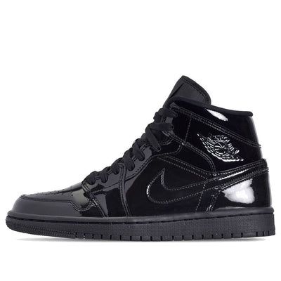 (WMNS) Air Jordan 1 Mid Patent SE 'Triple Black' BQ6472-002 (AJ1/SNKR/Women's) Obsidian Outfit, Wmns Air Jordan 1, Air Jordan 1 Mid Se, Triple Black, Air Jordan 1 Mid, Jordan 1 Mid, Air Jordan 1, Jordan 1, Air Jordan