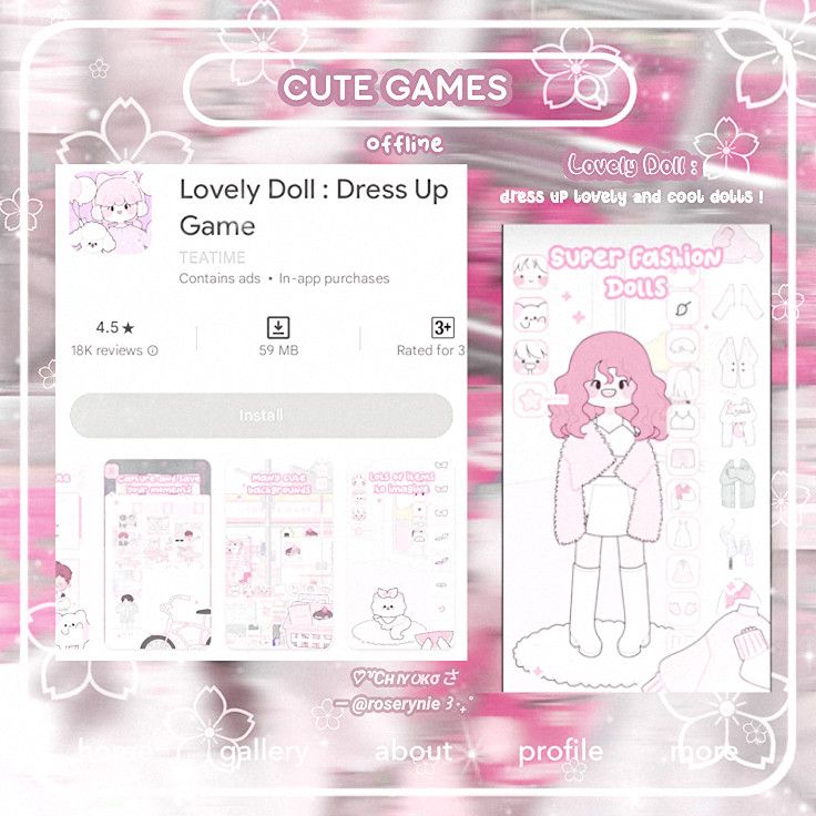 `✧ ꒰ kawaii offline games ∿ ꒱ 𓂃﹆°. ꒦꒷. ｡ﾉ⁠♡ recommendations part² ! 𔘓 Rekomendasi Game Offline Seru, Cute Offline Games, Kawaii Games App, Games Offline, Game Offline, Offline Games, Kawaii Games, Cute App, Aesthetic Fonts