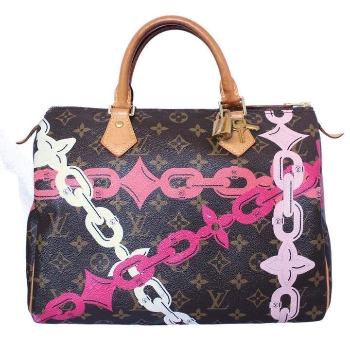 Louis Vuitton Handbags 2017, Louis Vuitton Chain, Louis Vuitton Purses, Louis Vuitton Handbags Speedy, Louis Vuitton Taschen, Painted Handbag, Sac Louis Vuitton, Custom Purses, Louis Vuitton Collection