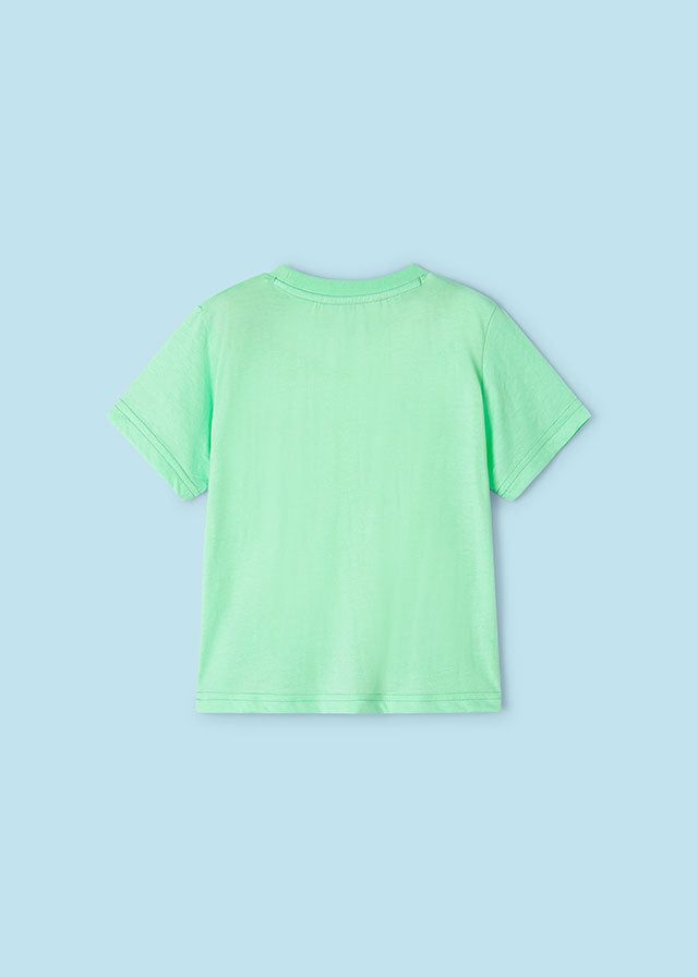 Designed in Spain, Mayoral creates unique, quality pieces that you and your little one will adore. Playful Green Cotton T-shirt, Soft-washed Cotton Tops For Playwear, Relaxed Fit Green Tops For Playwear, Green Relaxed Fit Tops For Playwear, Relaxed Fit Tops For Spring Playwear, Green Soft-washed Cotton Tops, Playful Crew Neck Tops, Playful Soft-washed Crew Neck Tops, Relaxed Fit Cotton T-shirt For Playwear