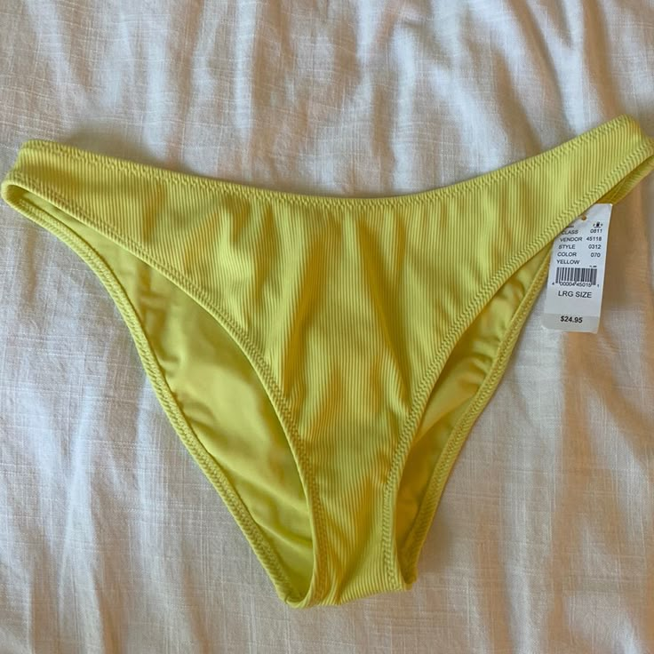 Brand New Yellow Cheeky Bikini Bottom - High On Hip Yellow Surfing Swimwear For Summer, Pacsun Bathing Suits, Pacsun Swim, White Bralette, Tankini Swim Tops, Cheeky Bikinis, Pacsun, Womens Swim