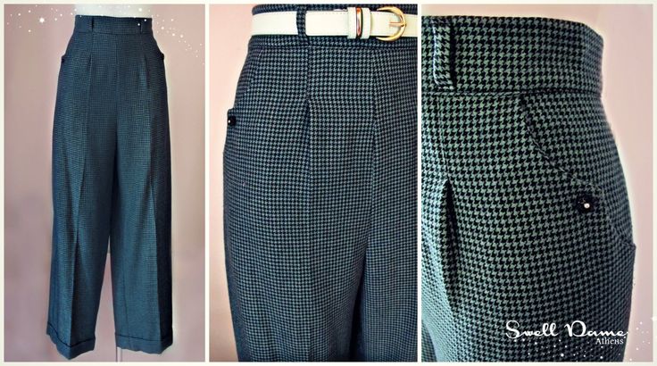 1940s Repro Slacks for women custom made in your measurements! These beautiful trousers are made from an 1940's original vintage pattern! High-waist with wide legs and two scalloped front pockets with cute matching buttons,back zipper and clasp. Available in many colors as well as different fabrics (wool blend,cotton gab,denim ,soft corduroy etc),for summer or winter!Let me know what are you looking for and i will send some available fabrics. I accept custom orders so please check out my other l Guys Fashion, Jackets Casual, Slacks Trousers, Slacks For Women, Womens Trousers, Cute Matching, Dresses Spring, Fashion Jeans, Androgynous Fashion