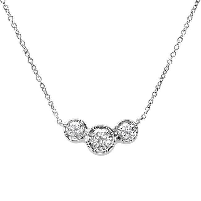 https://harrychadent.com/collections/pendants/products/three-stone-round-diamond-necklace-pendant-white-gold-3-5-carats 3 Diamond Necklace, Bezel Set Necklace, Jewellery Shops, Jewellery Sale, Three Stone Diamond, Infinity Necklace, Bezel Pendant, Bezel Diamond, Diamond Pendant Necklace