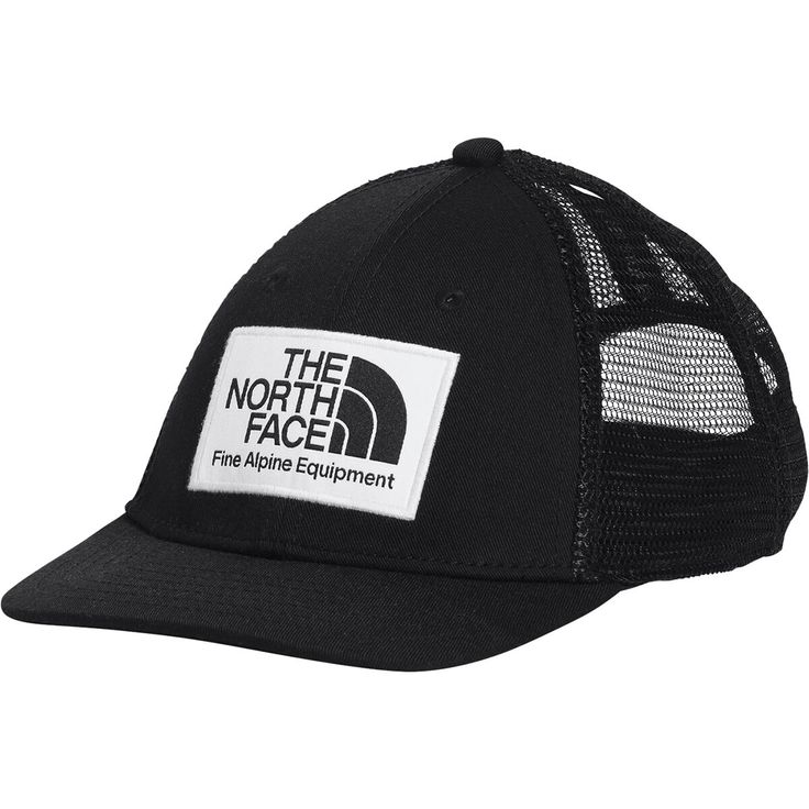 We know your aspiring explorer is bound to adore the classic style and lasting comfort of The North Face's Mudder Trucker Hat. Plus, we can't help but fawn over its recycled polyester knit mesh that's as eco-friendly as it is breathable. Black The North Face Hats For Outdoor Activities, Functional The North Face Hat For Outdoor Activities, Casual The North Face Hat For Outdoor Activities, Casual The North Face Hats For Outdoor, Sporty Black Hats For Camping, Sporty Black Hat For Camping, The North Face Outdoor Hats With Curved Brim, Adjustable The North Face Hats For Outdoor Activities, The North Face Outdoor Hat