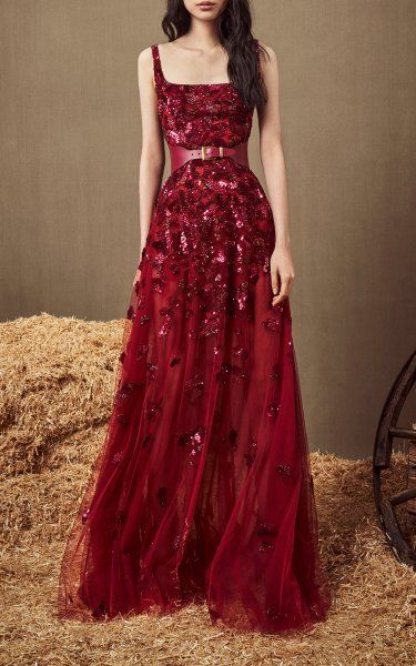 Red Lace Gown, Opera Dress, Princess Ball Gowns, Zuhair Murad, Gala Dresses, Gowns Of Elegance, Ball Gown Dresses, Fall 2022, Yellow Fashion