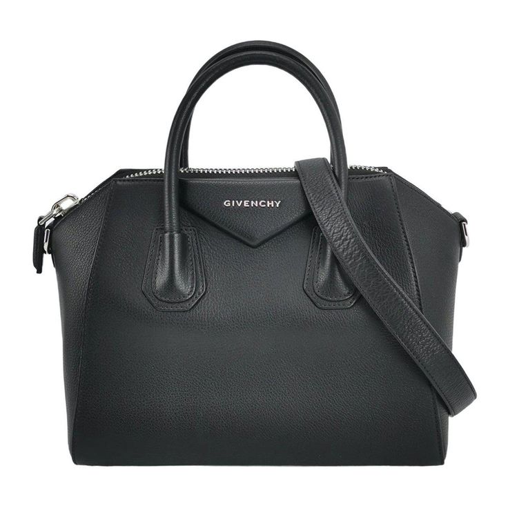 Givenchy Antigona Small Black Calfskin Leather Top Handle bag with Strap These are professional photos of the actual bag offered by Luxbags. This iconic design boasts a roomy interior, perfect for carrying all your essentials. Crafted with high-quality and durable black calfksin leather. It features two top handles and a long removable shoulder strap, making it versatile and practical for any occasion. Size: Small;Dimensions:;Width: 28cm;Height: 23cm;Depth: 17cm;Shoulder Strap length: 82cm Accessory: Removable shoulder strap;Exterior Material: Leather;Exterior Color: Black;Hardware Color: Silver Condition: Excellent with light scratches on the hardware. Signs of use throughout. Givenchy Antigona, Structured Shoulder, Professional Photos, Iconic Design, Black Hardware, Handle Bag, Exterior Colors, Bag Straps, Leather Top